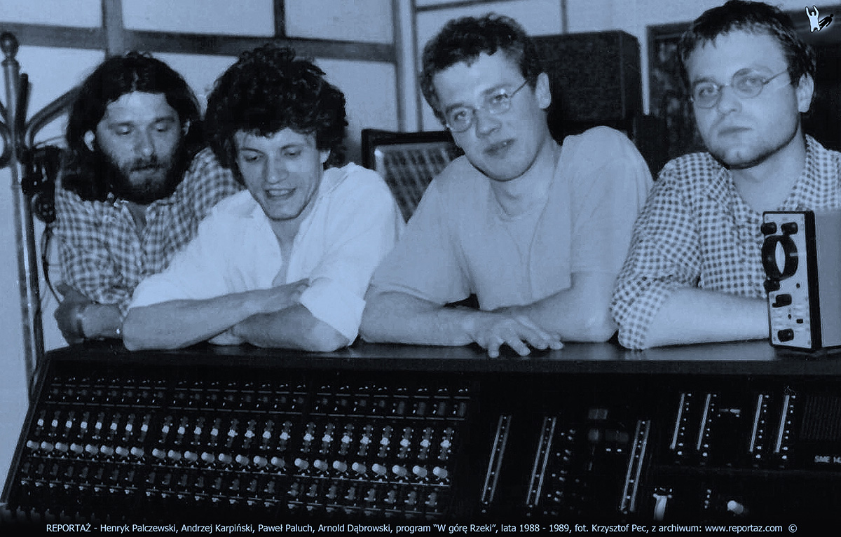Nagrania zespołu Reportaż w studio Polskiego Radia w Poznaniu, program pt. "W górę rzeki", "(Up the river"