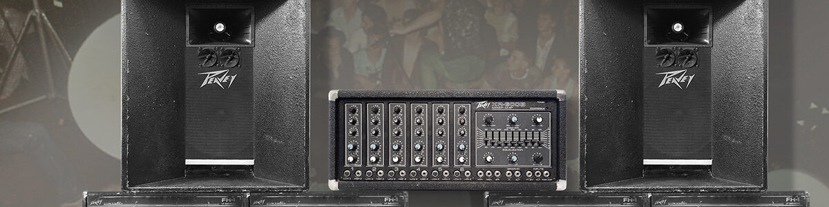 REPORTAŻ - powermikser Peavey XR600B i kolumny Peavey FH-1, C-700 i 115 BW Continental, lepsza wersja nagłośniania klubu Nurt od 05.06.1981 r.