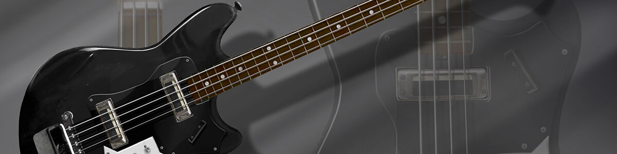 Rzadki model czechosłowackiej gitary basowej Jolana Piotra Łakomego używany od listopada 1981 roku