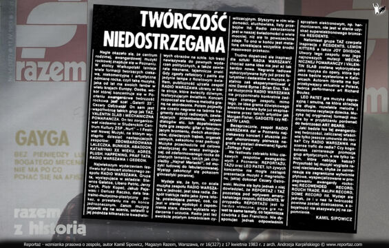 1983 KWIECIEŃ PRASA