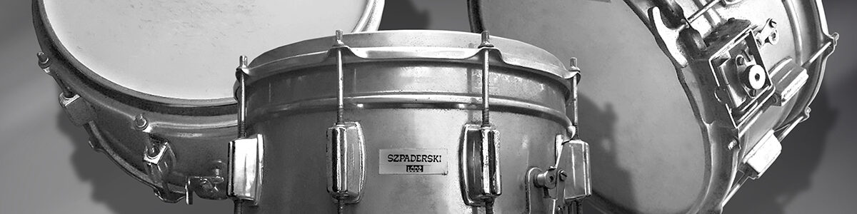 zespół Reportaż, Andrzej Karpiński, głęboki werbel na 8" firmy Szpaderski używany od maja 1983 roku