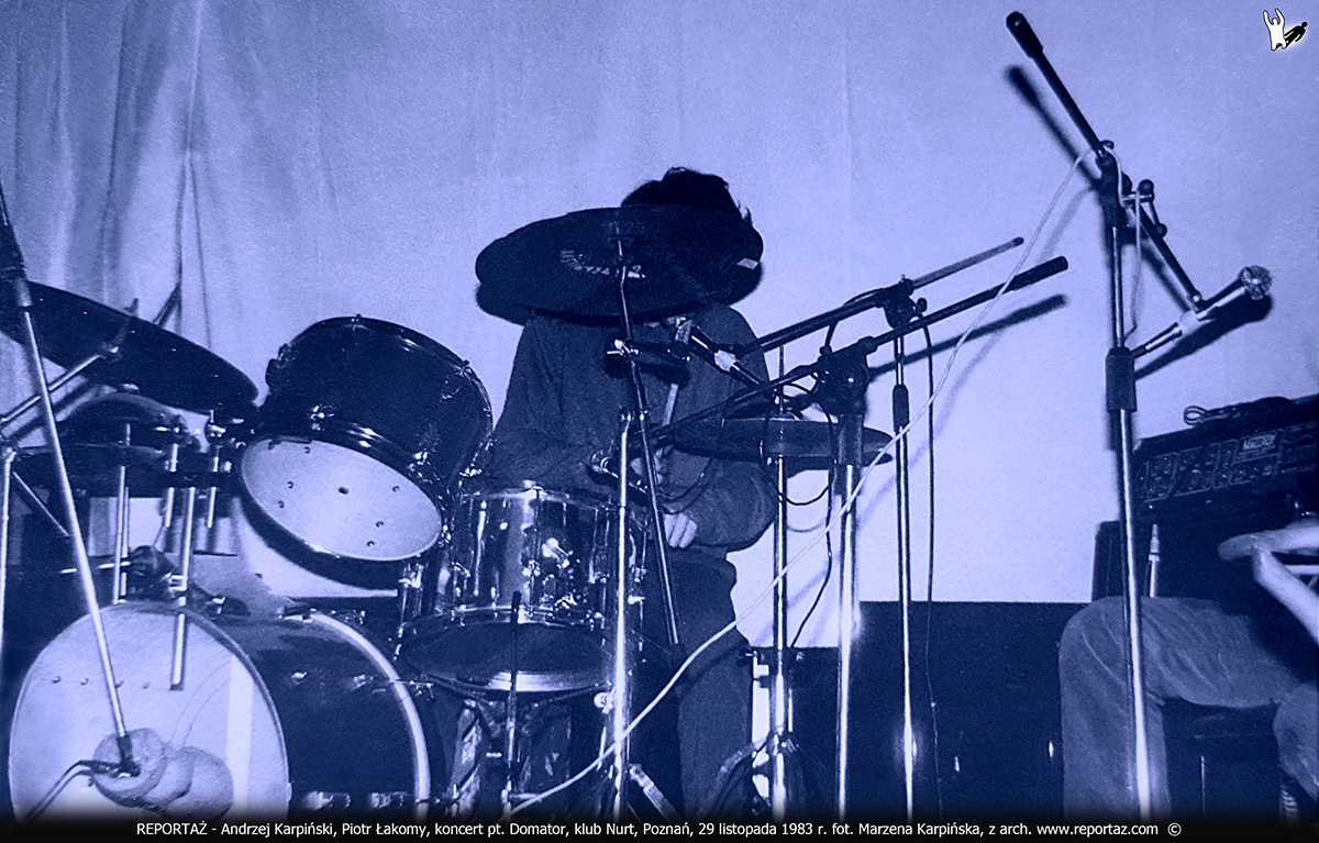REPORTAŻ - koncert pt. Domator, klub Nurt, Poznań, 29 listopada 1983, Andrzej Karpiński, Piotr Łakomy