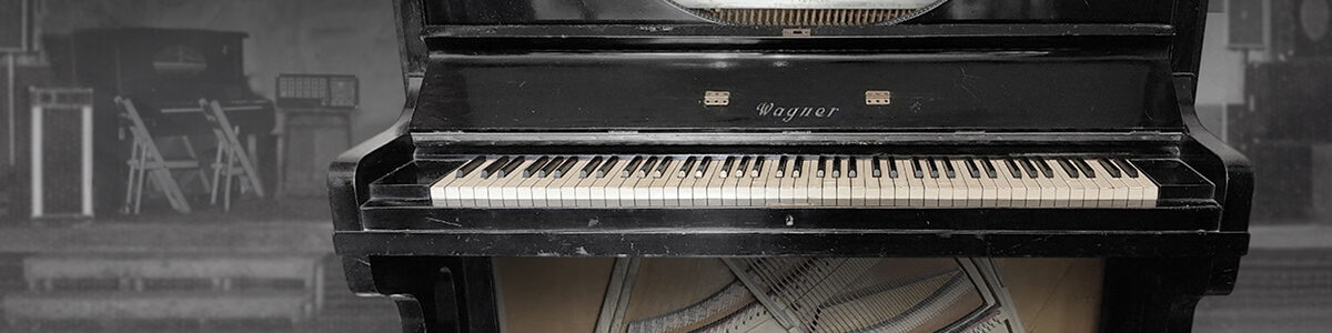 REPORTAŻ - pianino Wagner z 1926 roku używane 24.09.1984 r. podczas koncertu w klubie Od Nowa w Toruniu,