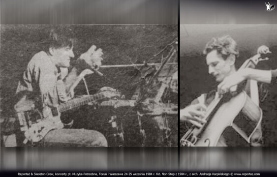 1984 WRZESIEŃ, koncerty MUZYKA POTRZEBNA & SKELETON CREW