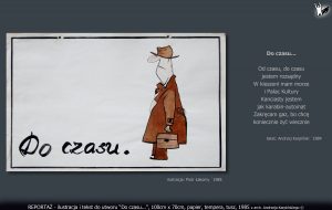 tekst i ilustracja do utworu "Do czasu"