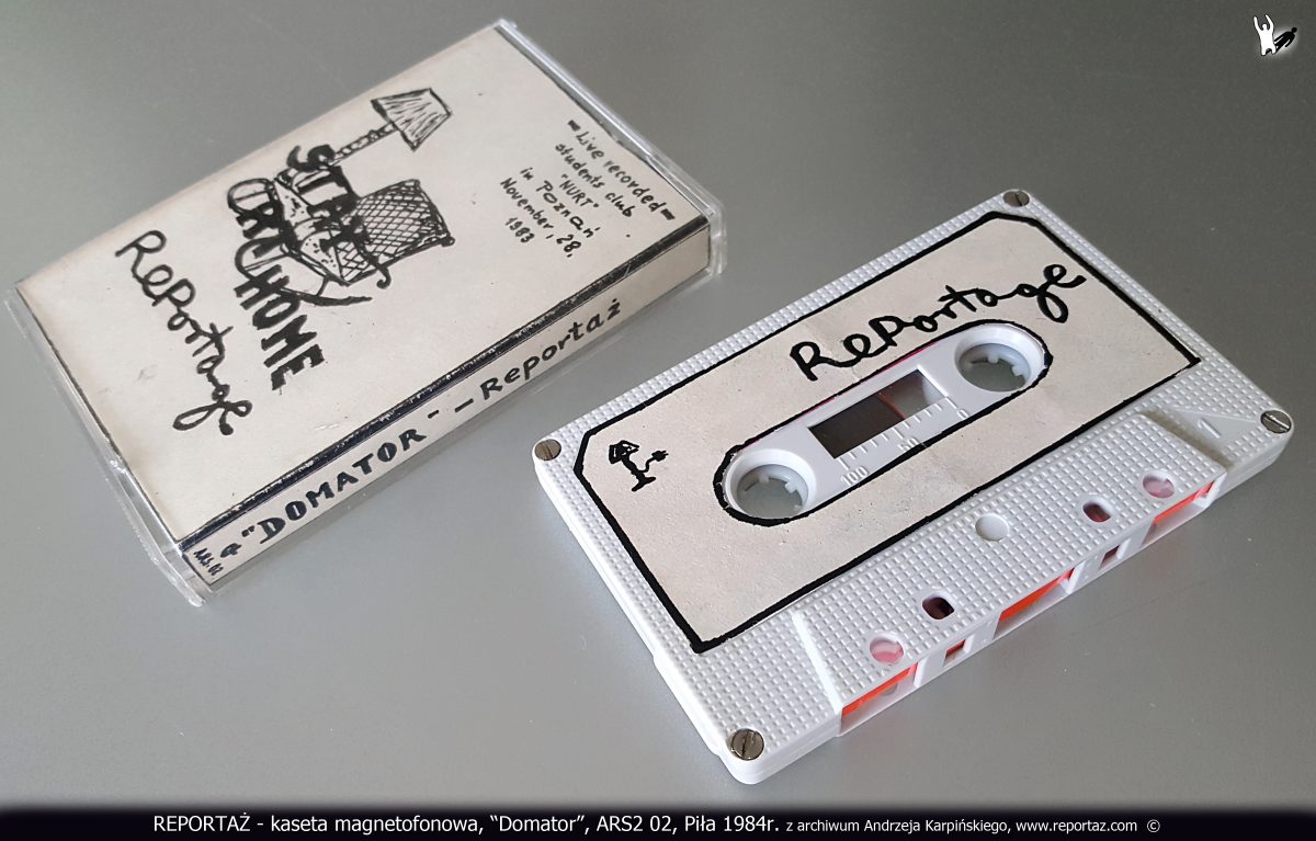 REPORTAZ - kaseta magnetofonowa, Domator, ARS2 02, Pila 1984