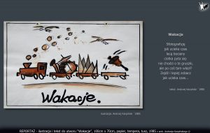 tekst i ilustracja do utworu "Wakacje"