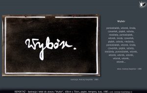 tekst i ilustracja do utworu "Wybór"