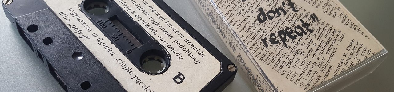 Reportaż kaseta magnetofonowa, Prosimy nie powtarzać, ARS2 04, Piła 1985