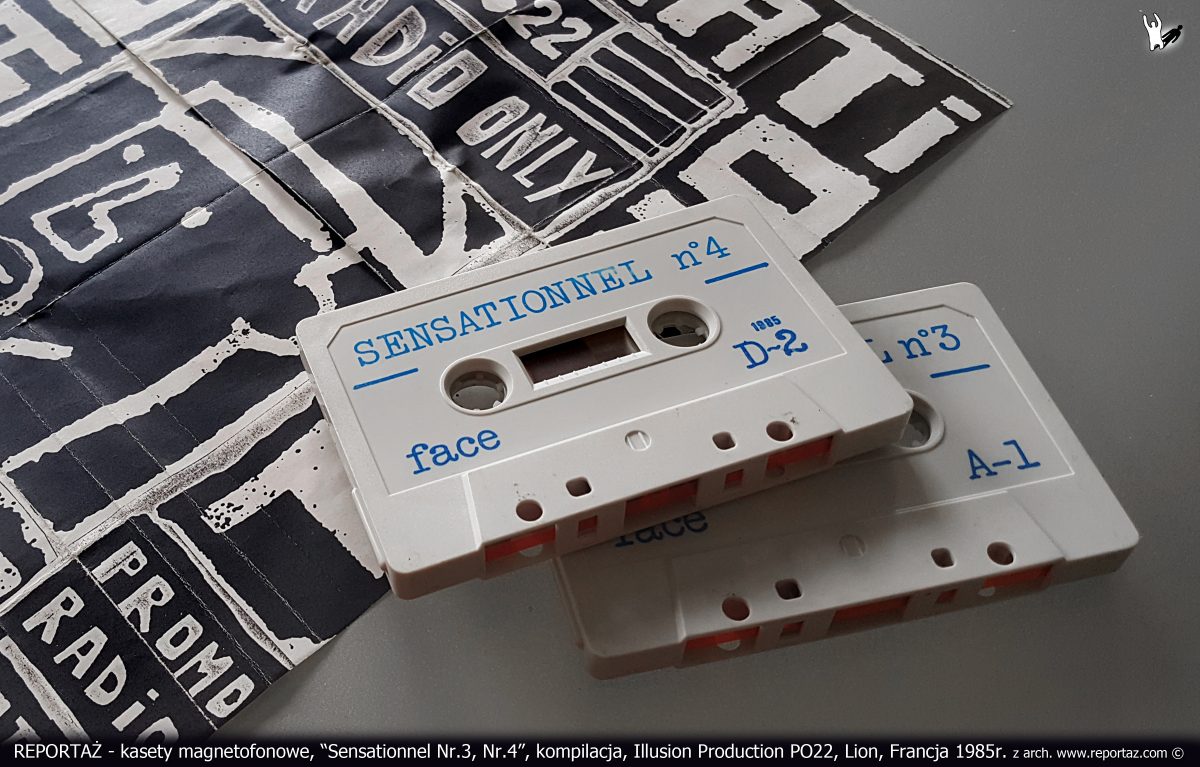Reportaż kaseta Sensationnel Nr.3, Nr.4, kompilacja, Illusion Production PO22, Lion, Francja 1985