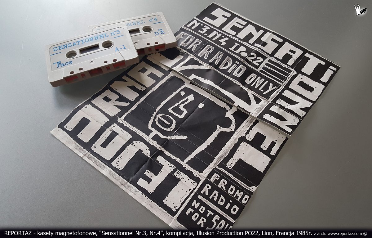 Reportaż kaseta Sensationnel Nr.3, Nr.4, kompilacja, Illusion Production PO22, Lion, Francja 1985