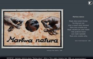 tekst i ilustracja do utworu "Martwa natura"