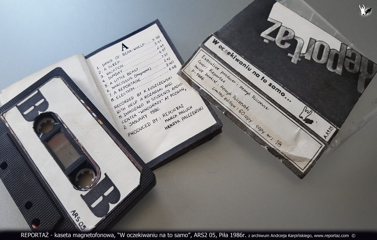 Reportaż kaseta magnetofonowa, W oczekiwaniu na to samo, ARS2 05, Piła 1986