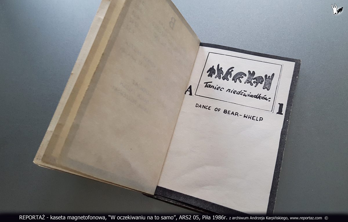 Reportaż kaseta magnetofonowa, W oczekiwaniu na to samo, ARS2 05, Piła 1986