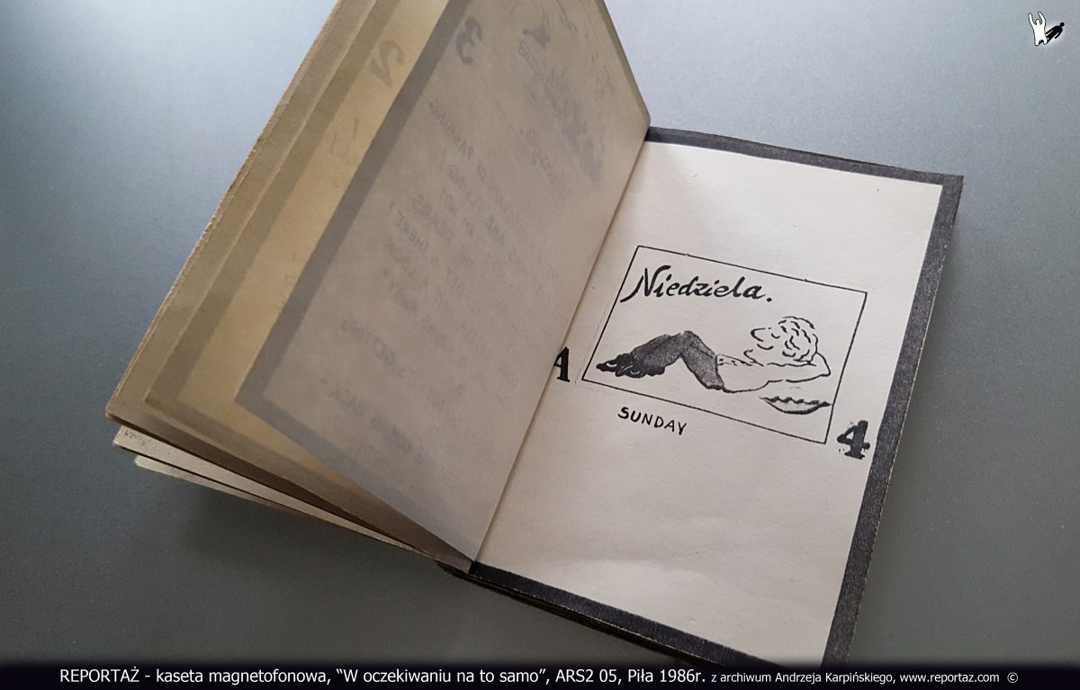 Reportaż kaseta magnetofonowa, W oczekiwaniu na to samo, ARS2 05, Piła 1986