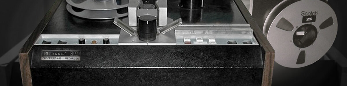 1987-02-22-MUZYKA-03-SPRZET-INSTRUMENTY-zespół Reportaż-magnetofon-M79-Mincom-3M-USA w studio Polskiego Radia