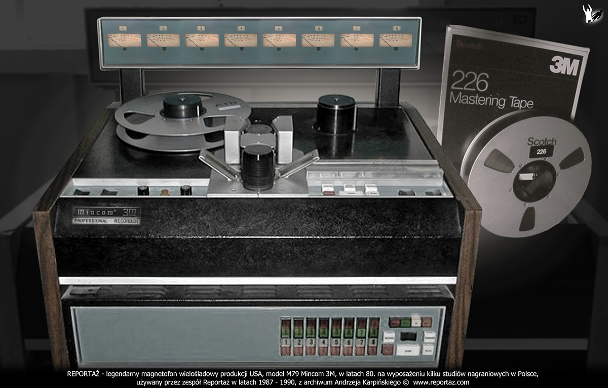 1987-02-22-MUZYKA-03-SPRZET-INSTRUMENTY-magnetofon-M79-Mincom-3M 1987-02-22-MUZYKA-03-SPRZET-INSTRUMENTY-zespół Reportaż-magnetofon-M79-Mincom-3M-USA w studio Polskiego Radia