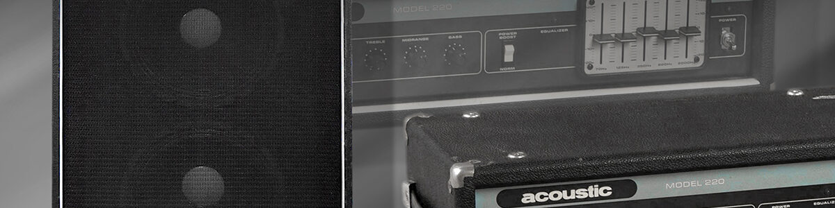 REPORTAŻ - zestaw basowy Acoustic 220 i 402 używane przez Piotra Łakomego w Hali Gwardii podczas festiwalu Marchewka 27.03.1987 roku