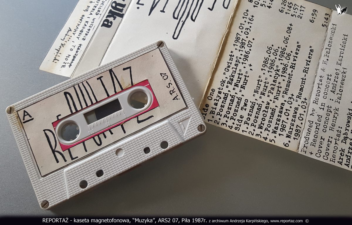 Reportaż kaseta magnetofonowa, Muzyka, ARS2 07, Piła 1987