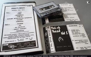 Reportaż kasety magnetofonowe, kompilacja Polish Road ORGC08, Organic Tapes, Grenoble, Francja 1988