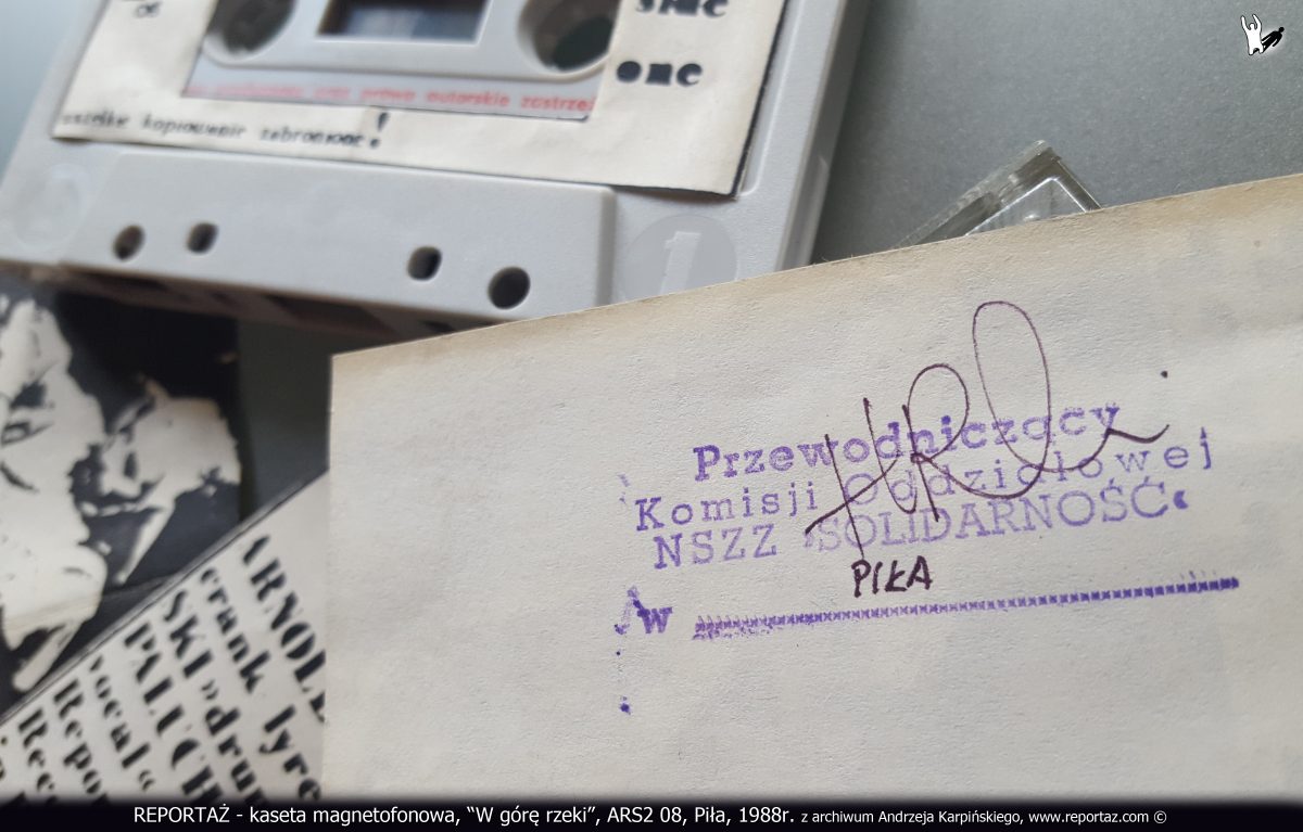 Reportaż kaseta magnetofonowa, W górę rzeki, ARS2 08, Piła, 1988