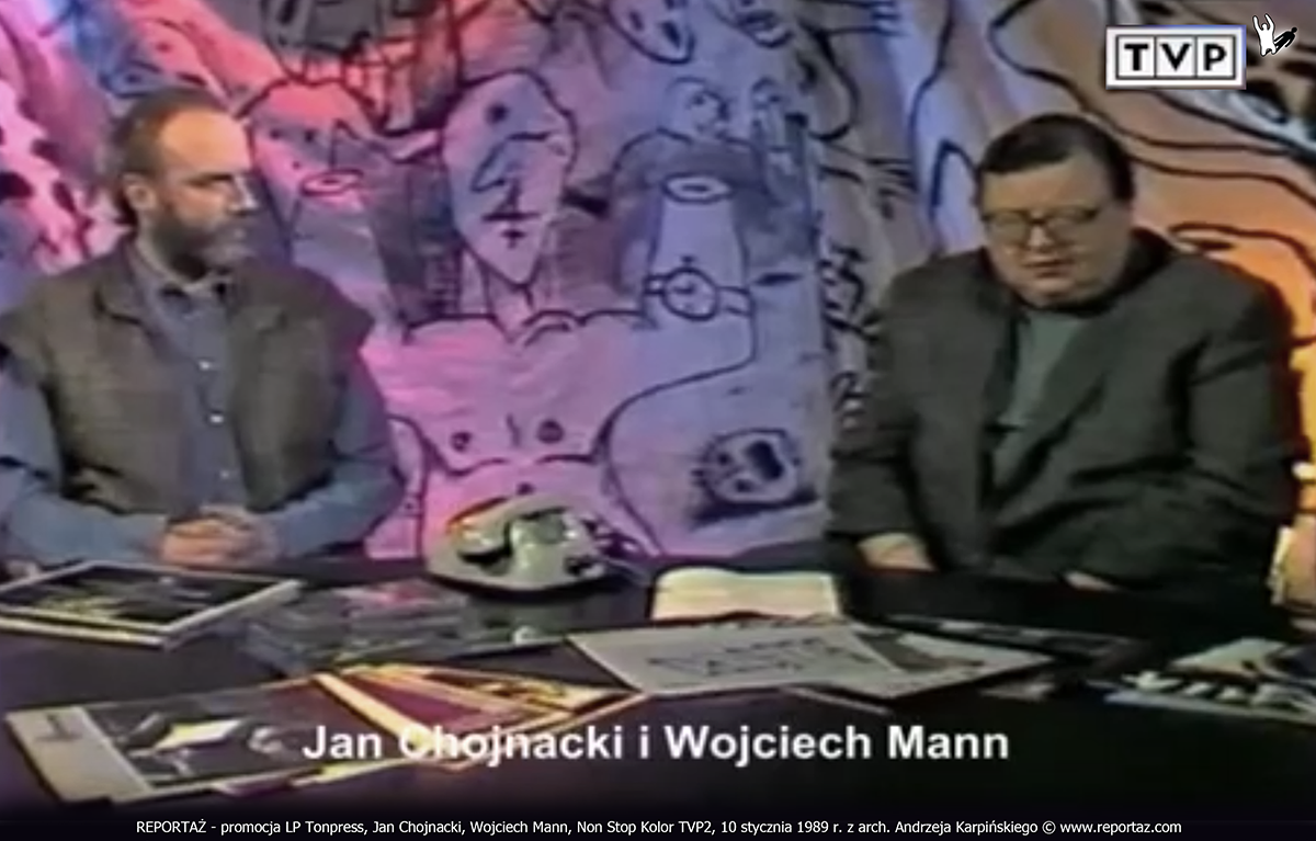 1989.01.10-MUZYKA-18-TELEWIZJA-Reportaz-promocja-LP-Tonpress-Chojnacki-Jan-Mann-Wojciech-Non-Stop-Kolor-TVP2