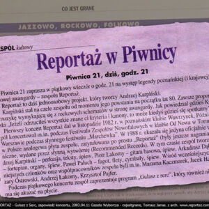 2003 KWIECIEŃ PRASA