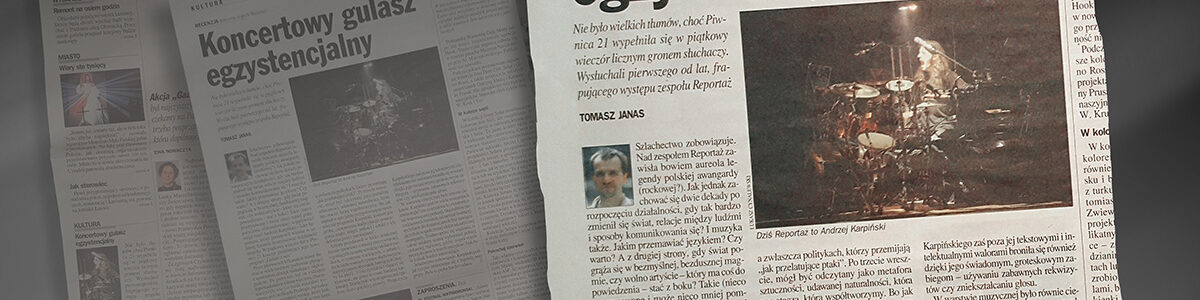 REPORTAŻ - recenzja koncertu Gulasz z Serc, 14 kwietnia 2003, Tomasz Janas, Gazeta Wyborcza