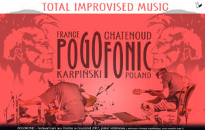Projekt Pogofonic - plakat reklamowy duetu Nicolas Chatenoud i Andrzej Karpiński.