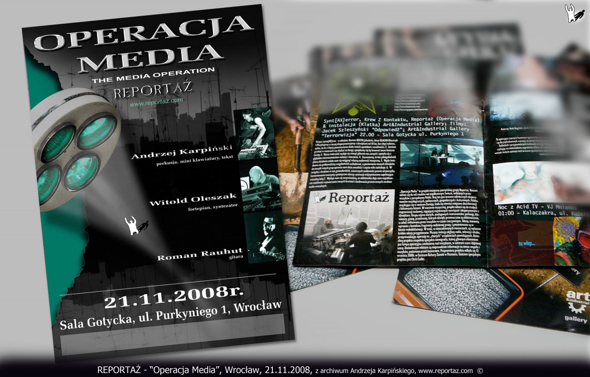 Reportaż, Operacja Media, Sala Gotycka, Wrocław, 2008