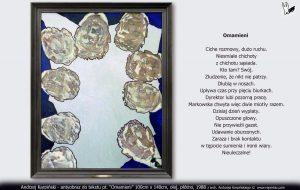 Andrzej Karpiński, antyobraz do tekstu “Omamieni” 100x140cm, olej