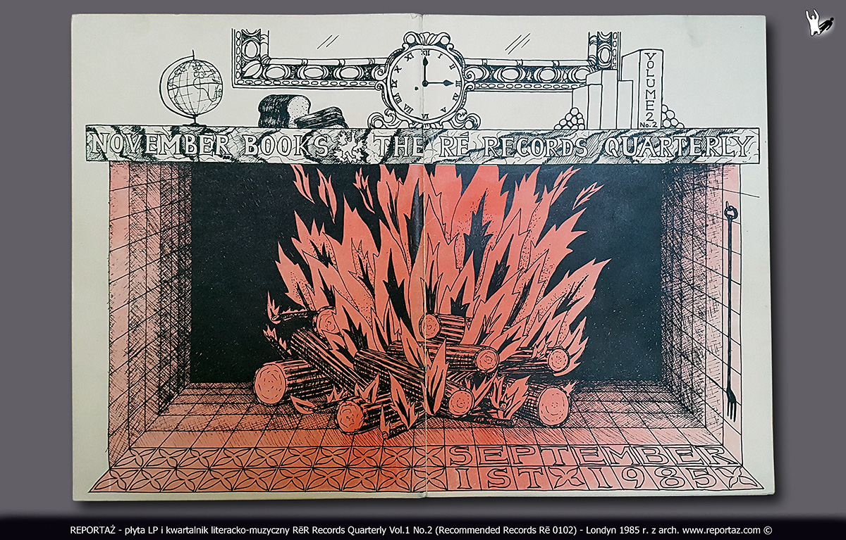 REPORTAŻ - płyta LP i kwartalnik literacko-muzyczny RēR Records Quarterly Vol.1 No.2 (Recommended Records Rē 0102) - Londyn 1985 r.
