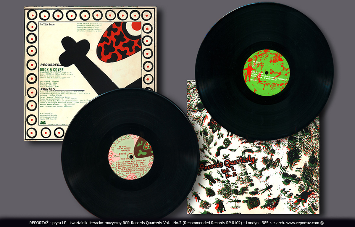 REPORTAŻ - płyta LP i kwartalnik literacko-muzyczny RēR Records Quarterly Vol.1 No.2 (Recommended Records Rē 0102) - Londyn 1985 r.