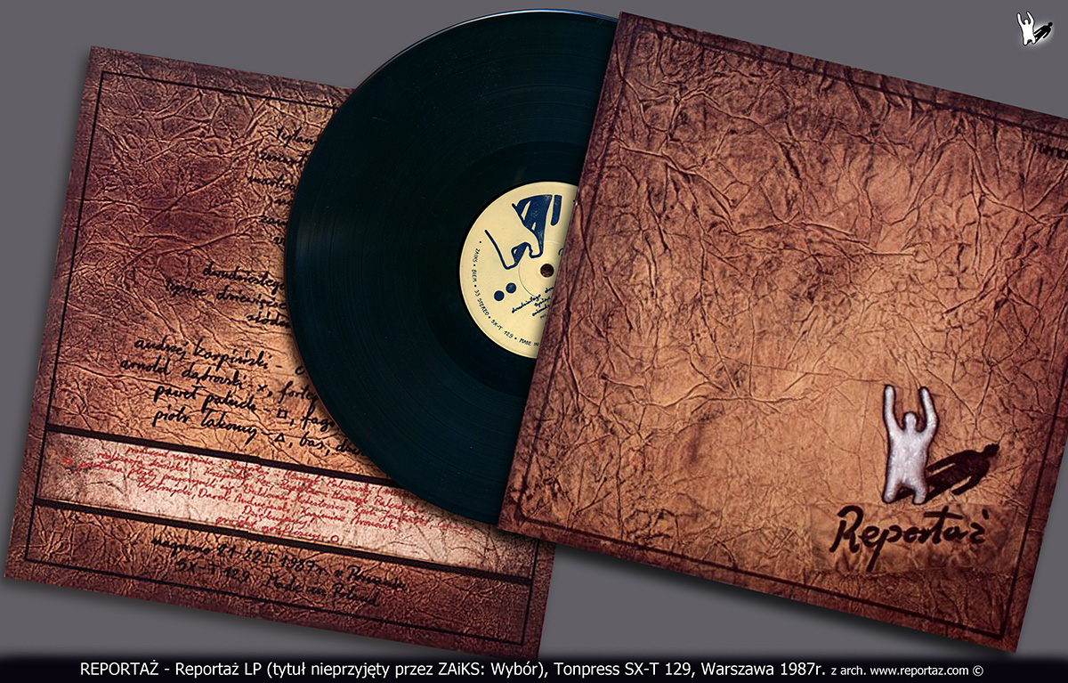Płyta LP winylowa zespołu Reportaż wydana w Tonpress w 1987