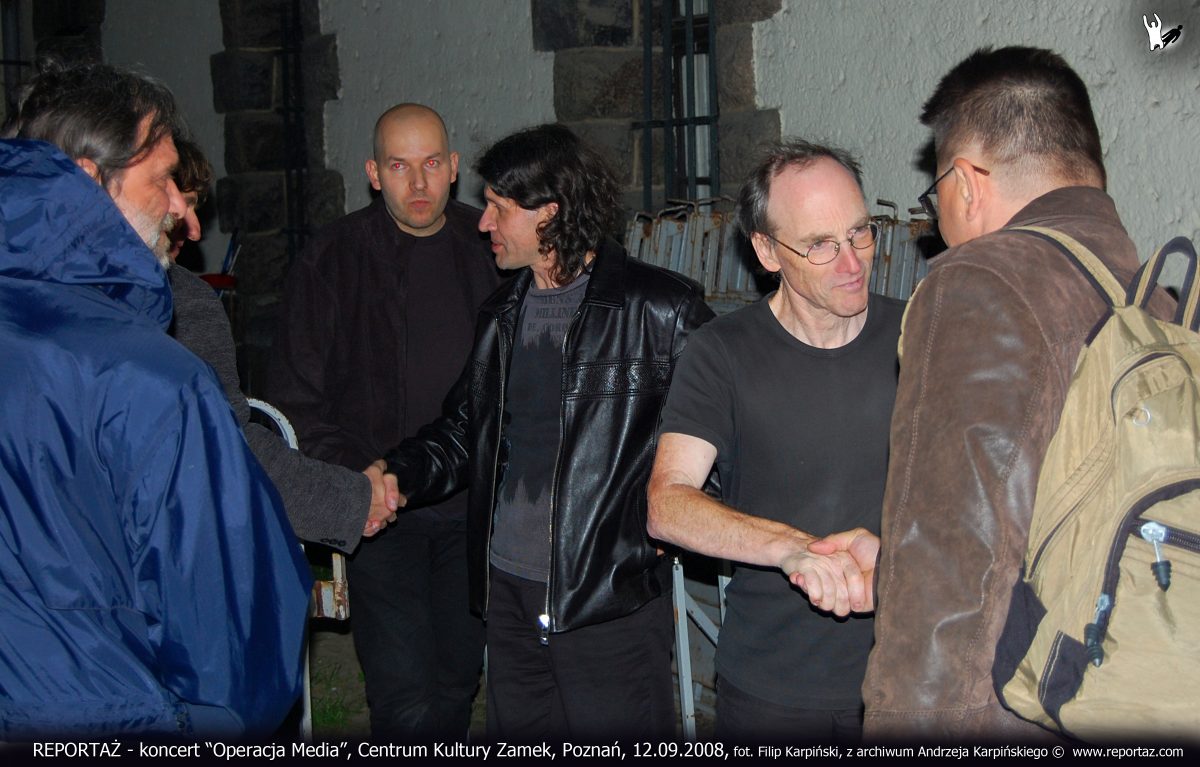 Reportaż & Chris Cutler koncert Operacja Media, Poznań 2008