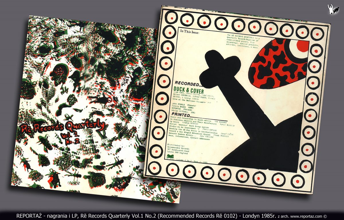 Re Records Quarterly Vol.1 No.2 Recommended Records Re 0102 Londyn 1985