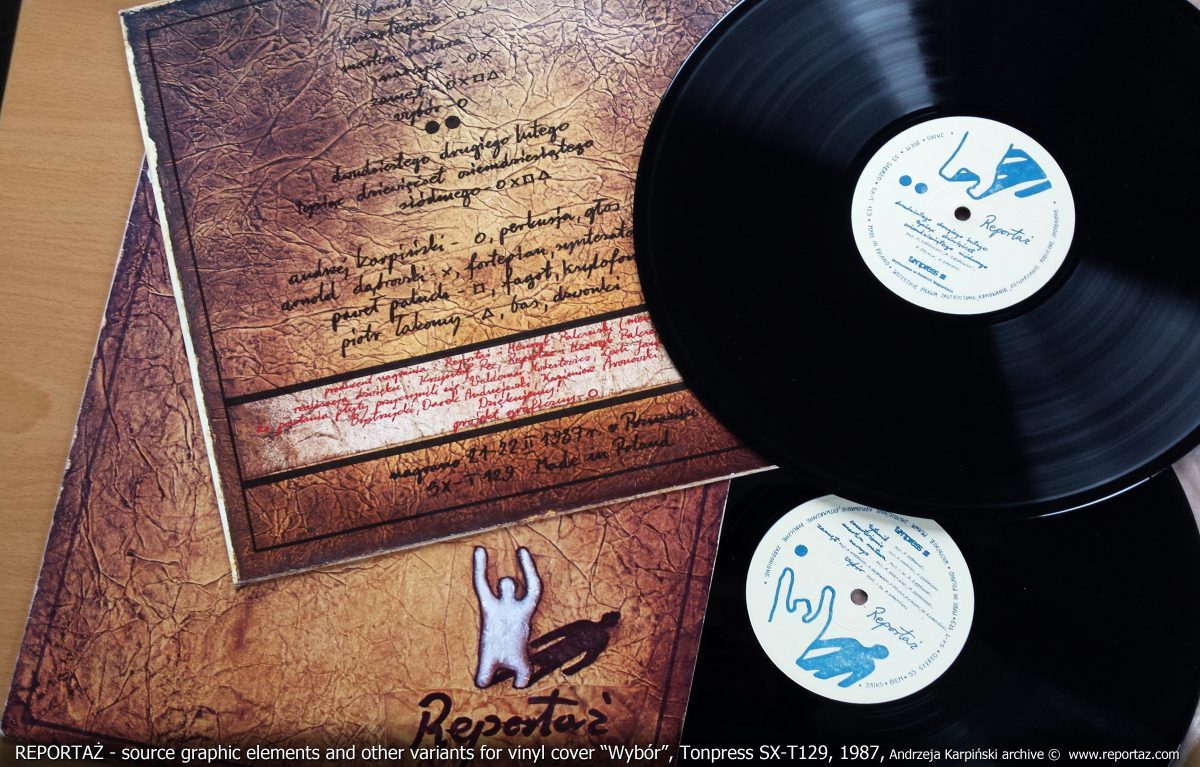 Wybor_Tonpress_vinyl_Reportaz_1987_01 okładka płyty LP Reportaż Tonpress 1987