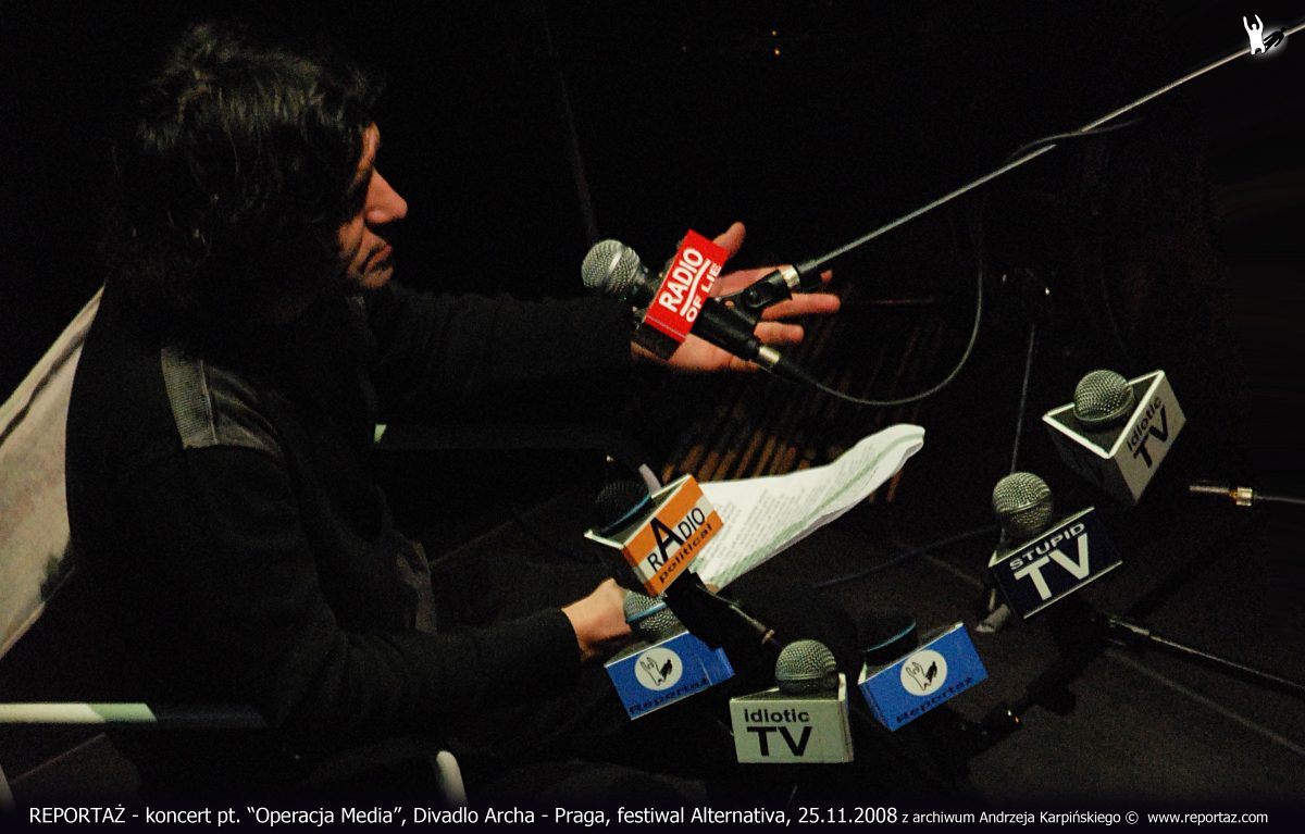 Reportaz & Chris Cutler, Divadlo Archa, The Media Operation, Praga 2008