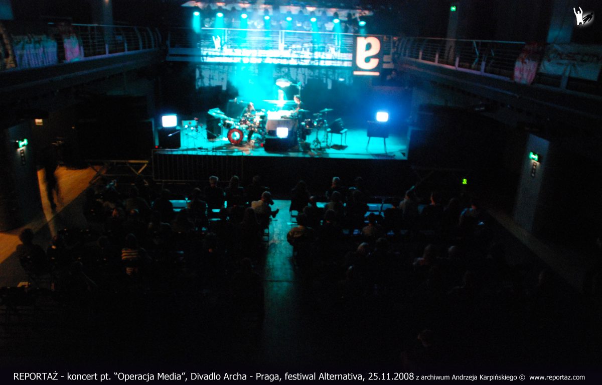 Reportaz & Chris Cutler, Divadlo Archa, The Media Operation, Praga 2008