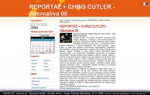 Reportaz & Chris Cutler, Divadlo Archa, The Media Operation, Praga 2008